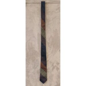 Vintage Prince Consort Button-Down Tie Fortrel Polyester Retro Geometric USA